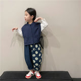 Toddler Dots Denim Pants