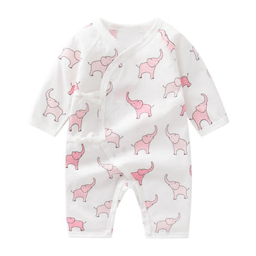 Baby Newborn Elephant Kimono Romper