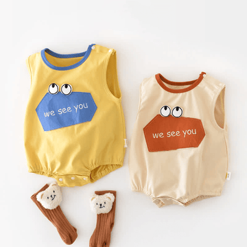 WE SEE YOU Baby Eyes Sleeveless Bodysuit
