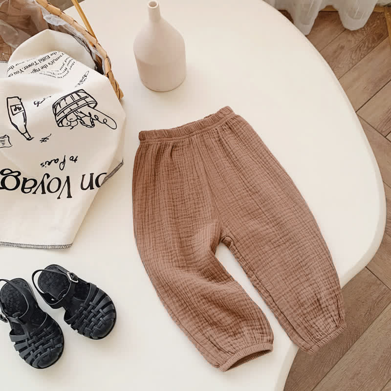 Toddler Solid Color Versatile Pants