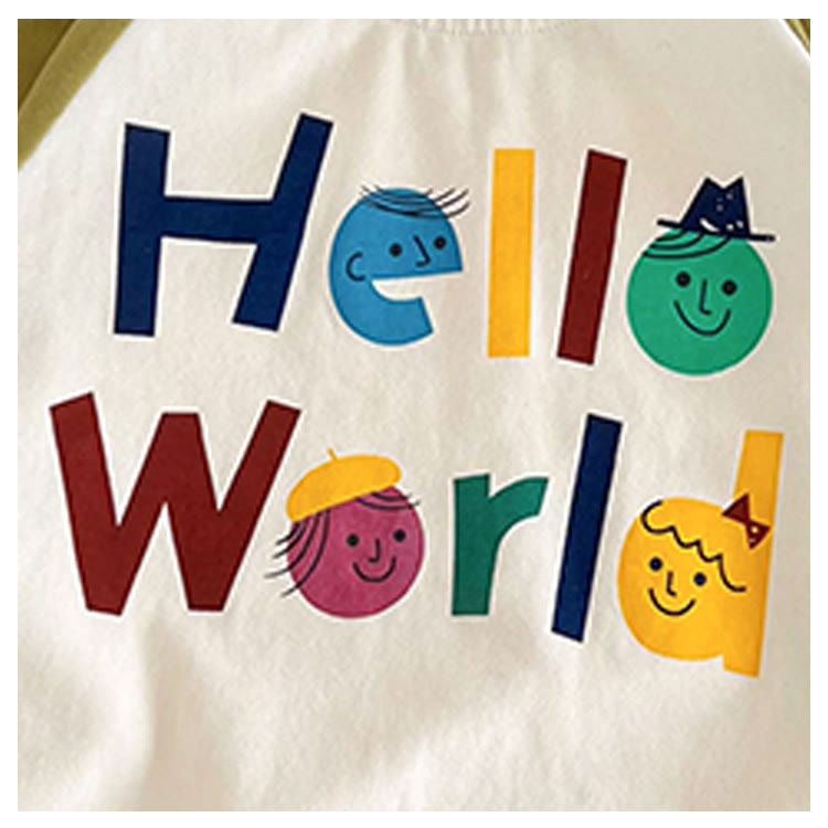 HELLO WORLD Toddler Boy Slogan Sweatshirt