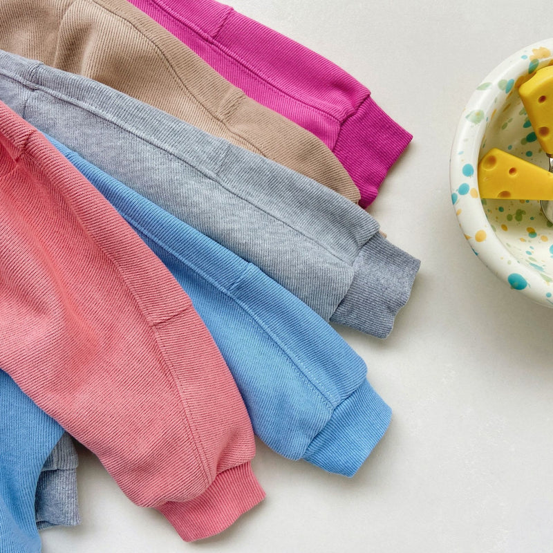 Toddler Casual Solid Color Sweatsuit 2 Pieces Set