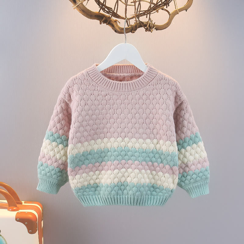 Toddler Solid Color Loose Sweater