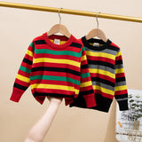 Toddler Colorful Striped Sweater