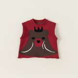 Toddler Girl Bear Sweet Vest Shirt Skirts