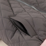 C Toddler Contrast Sleeves Letter Loose Quilted Coat