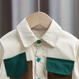 Toddler Worker Shirt Denim Pants 2 Pieces Set