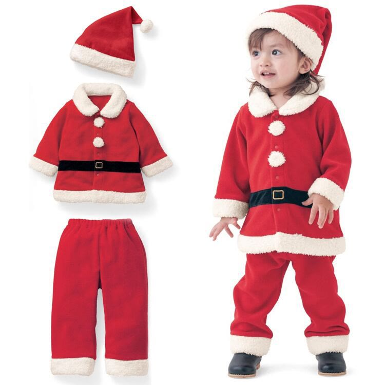 Toddler Cosplay Christmas Santa Claus 3 Pieces Set
