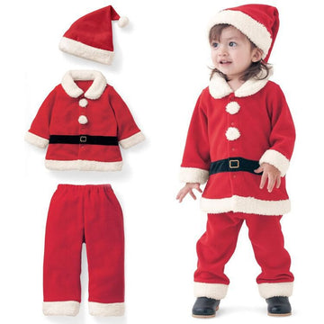 Toddler Cosplay Christmas Santa Claus 3 Pieces Set