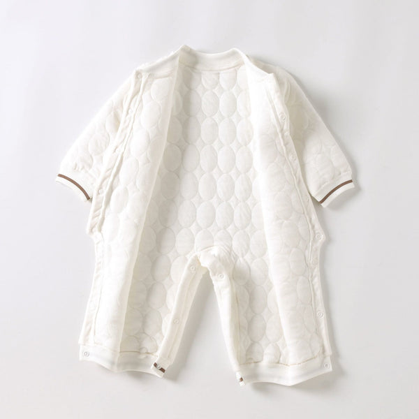 Baby Simple Quilted Bear Warm Romper