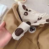 NAIVE TEDDY Baby Toddler Reversible Dot Bear Jacket