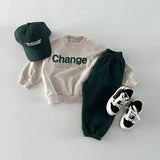 CHANGE Baby Casual Slogan Round Neck Sweatshirt