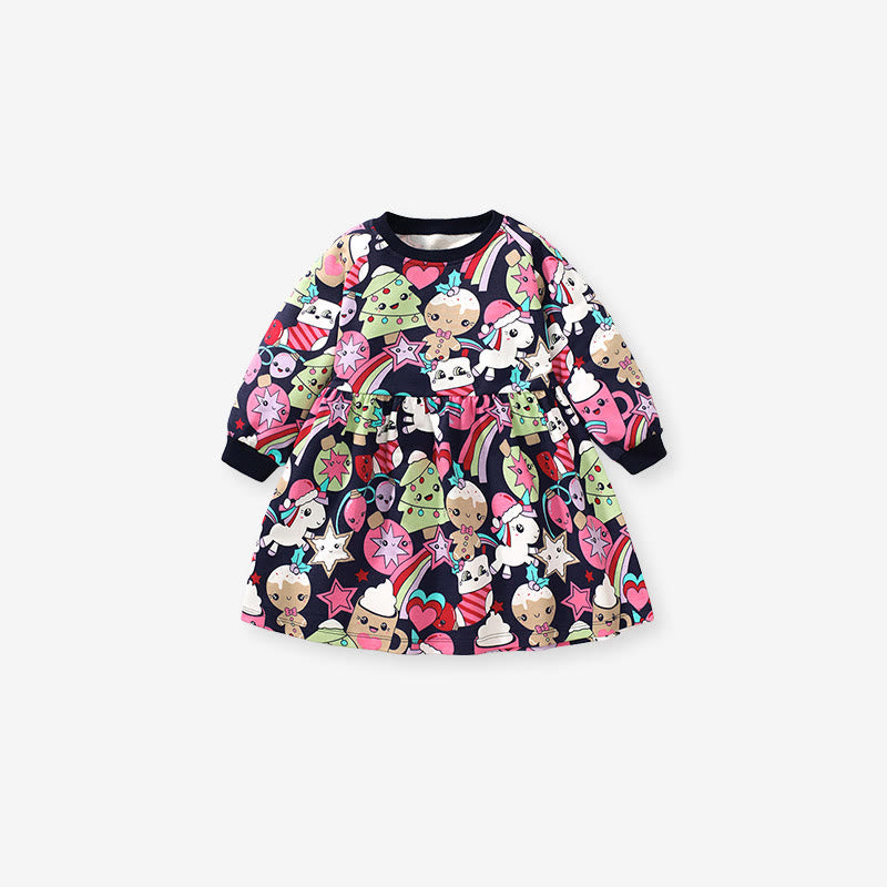 Toddler Girl Pony Tree Dress