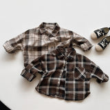 Toddler Boy Retro Plaid Polo Shirt