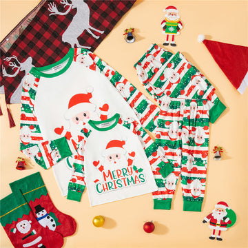 MERRY CHRISTMAS Family Matching Santa Claus Set