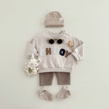 OH BOY Baby Sweatshirt and Pants Set
