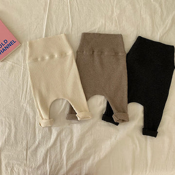 Baby Solid Color High Waist Leggings