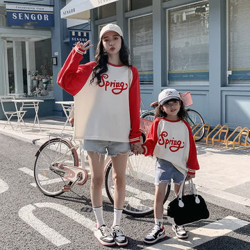 SPRING Mommy and Me Color Block Shirt
