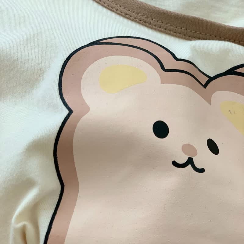 BREAD Baby Toddler Bear Tee and Shorts Set