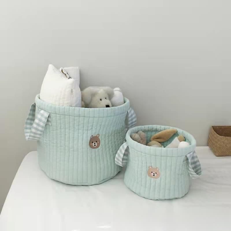 Baby Embroidered Bear Diaper Bag Toys Organizers