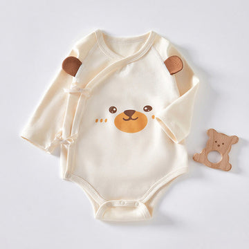 Baby Bear Print Kimono Bodysuit