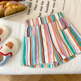 Baby Toddler Rainbow Striped Casual Shorts
