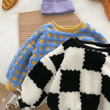 Toddler Checkerboard Fleece Lined Sweatshirt