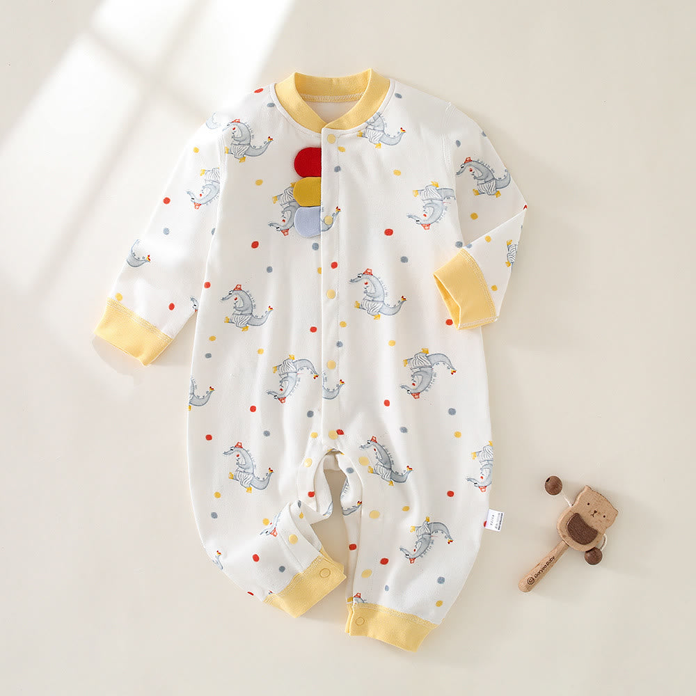 Baby Printing Crocodile Dots Romper