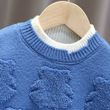 Toddler Boy Round Neck Bear Sweater