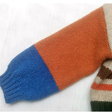Toddler Girl Striped Knitted Sweet Sweater