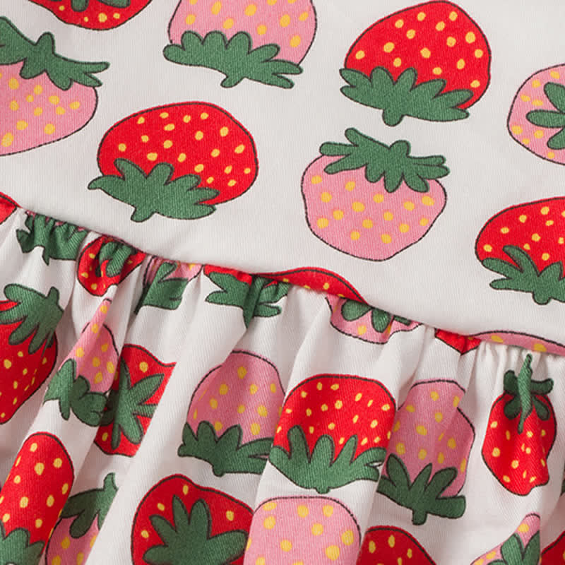 Toddler Strawberry Cherry Flower Sling Dress