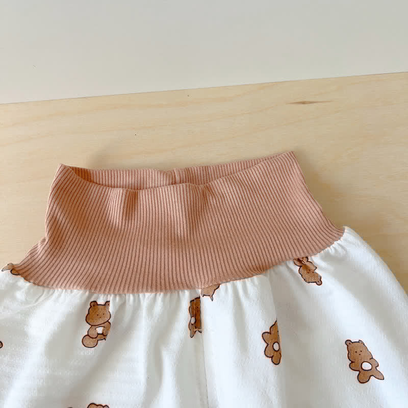 Toddler Bunny Bear Sleeveless Pajamas Set
