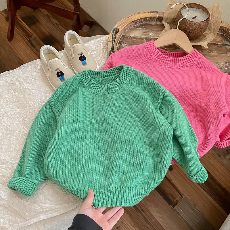 Toddler Solid Color Sweater