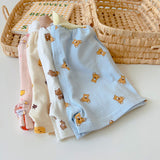 Toddler Bunny Bear Sleeveless Pajamas Set