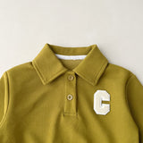 C Toddler Polo Collar Pullover and Shorts Set