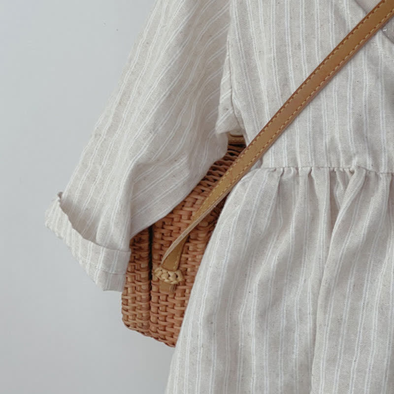 Toddler Girl Striped Kimono Dress