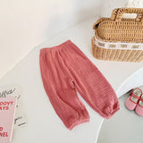 Toddler Solid Color Versatile Pants