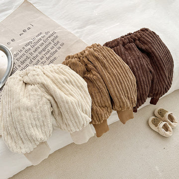 Baby Corduroy Fleece Lined Warm Pants