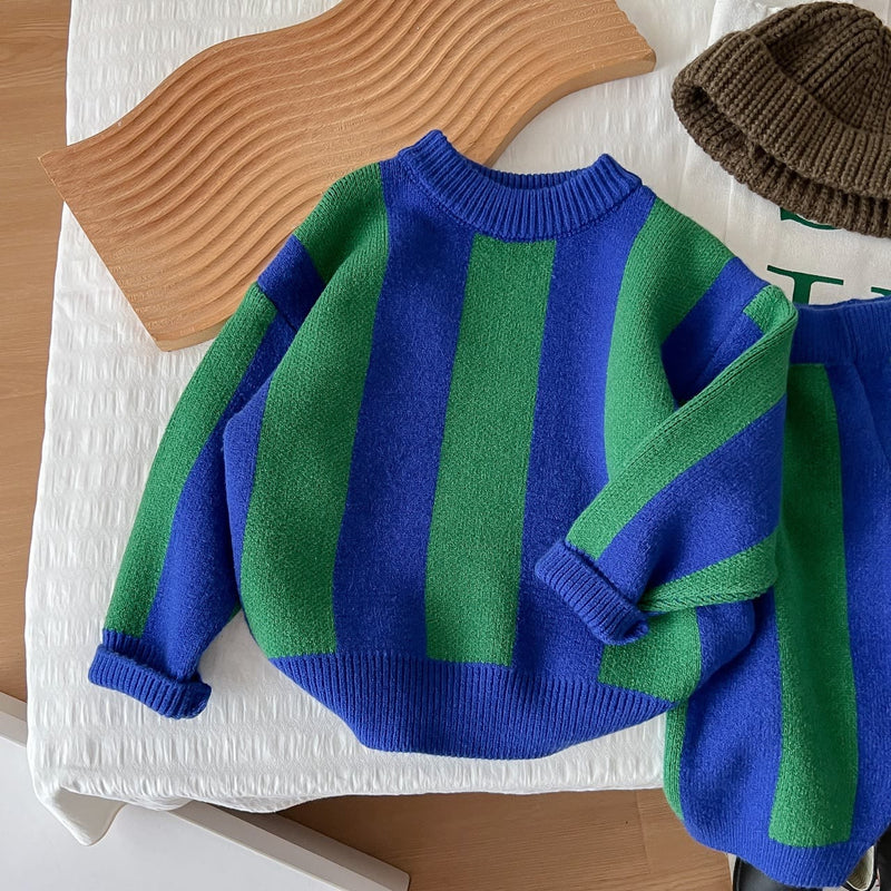 Toddler Striped Sweater and Pants Set