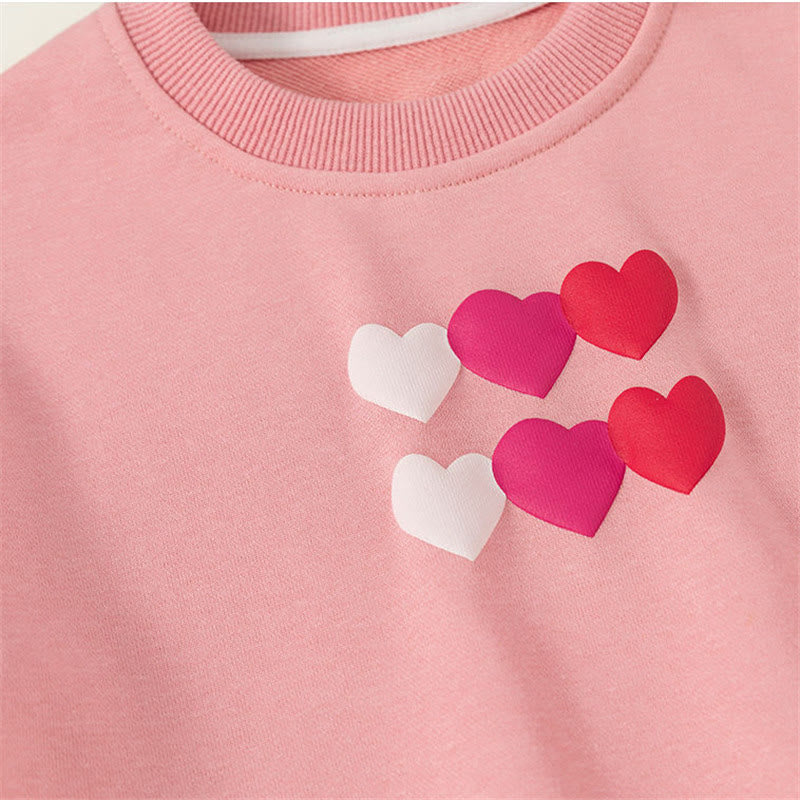 Toddler Girl Heart Sweatshirt