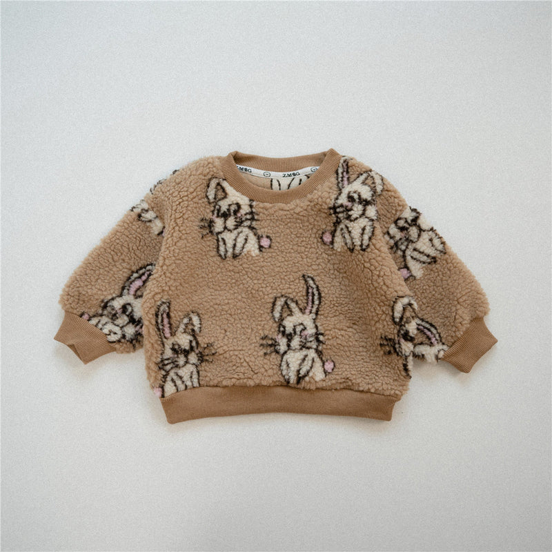Toddler Animal Strawberry Fleece Sweatshirt