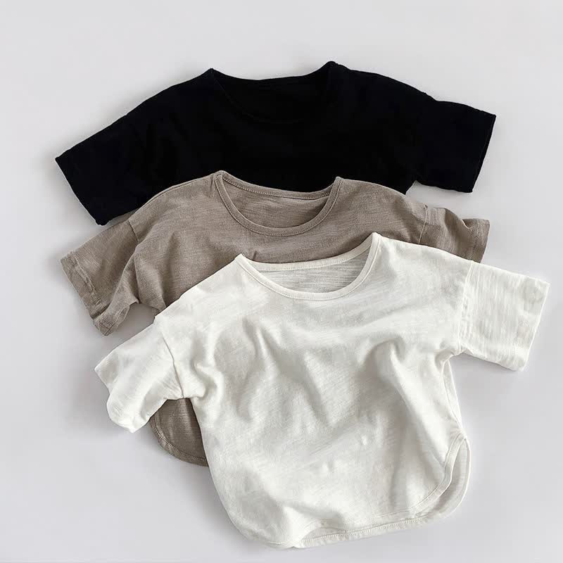Toddler Boy Solid Color Cozy T-Shirt