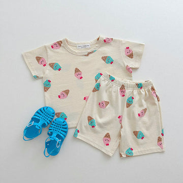 Baby Ice Cream Tee and Shorts Set