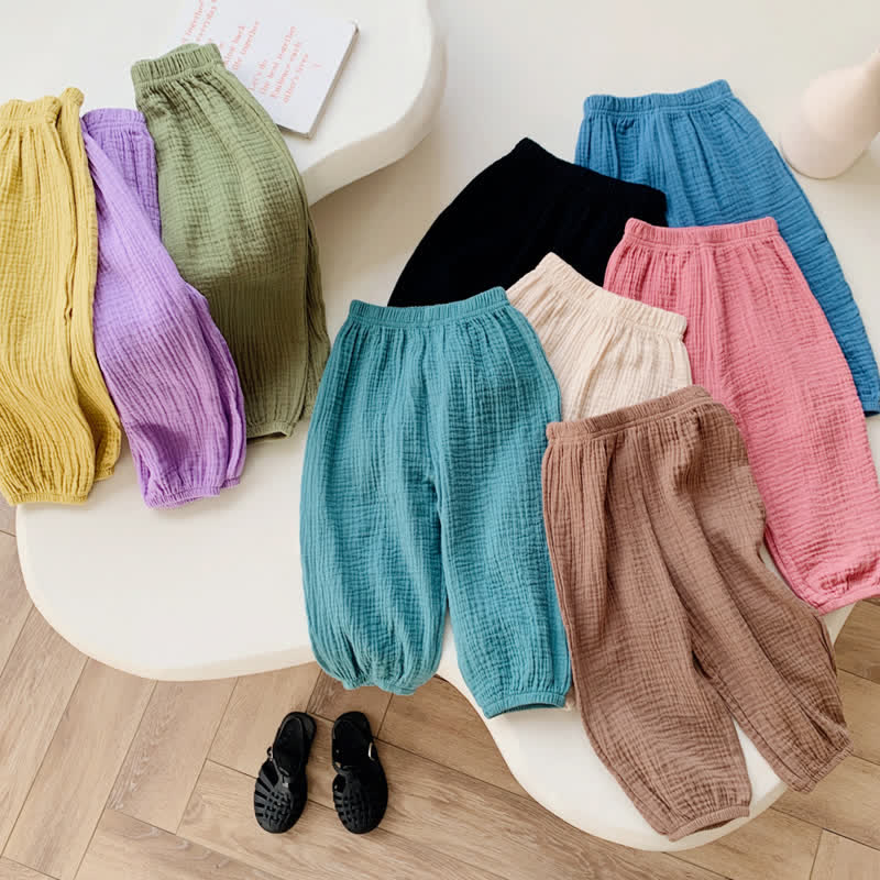 Toddler Solid Color Versatile Pants