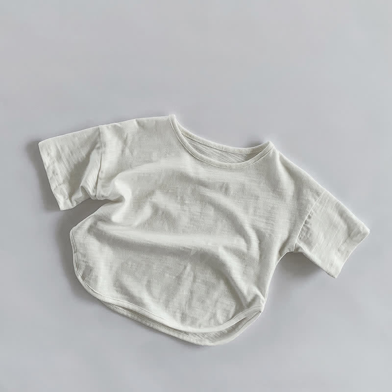 Toddler Boy Solid Color Cozy T-Shirt
