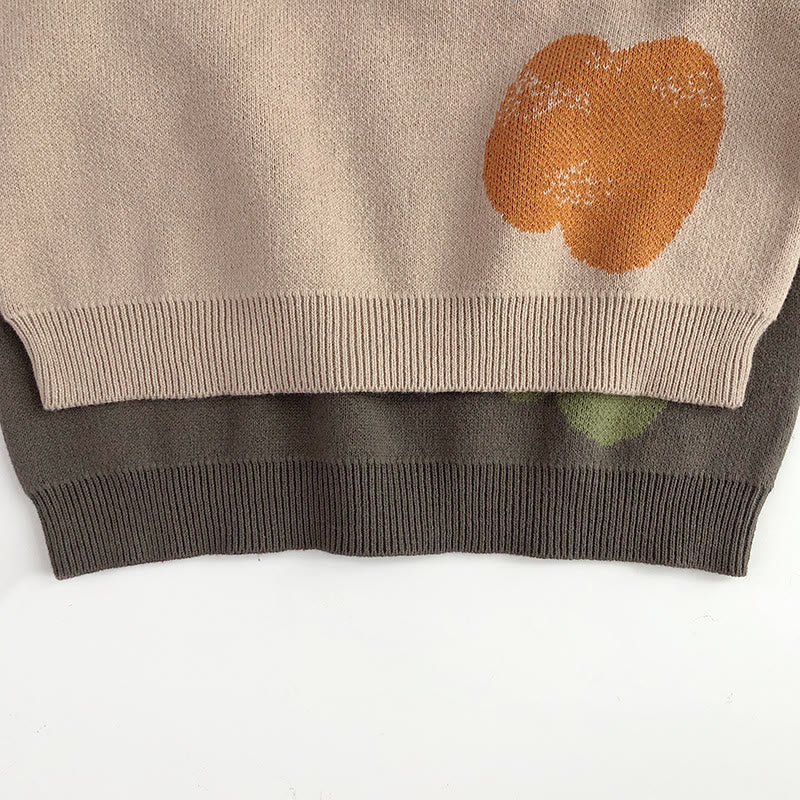Toddler Color Block Knitted Sweater
