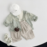 Toddler Solid Color Crew Neck Casual Tee