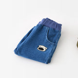 Baby Denim Cartoon Dog Casual Pants