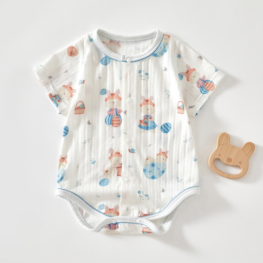 Baby Bunny Deer Crew Neck Seamless Bodysuit