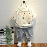 Toddler Boy Cars Tee and Denim Shorts Set